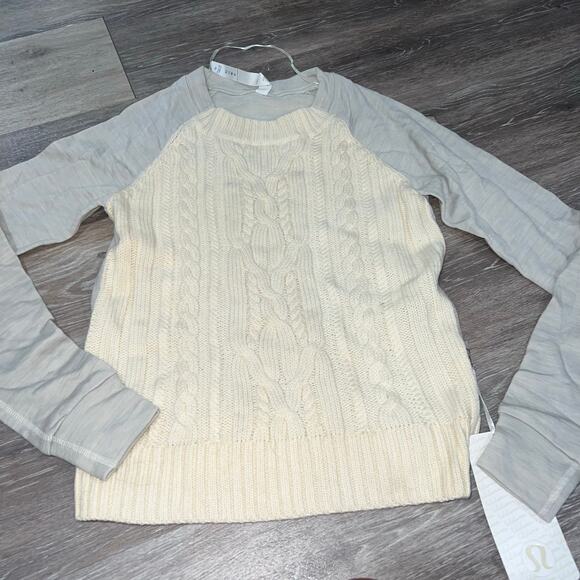 Lululemon Athletica St. Moritz Cable Knit Sweater Size 6 - Picture 6 of 6